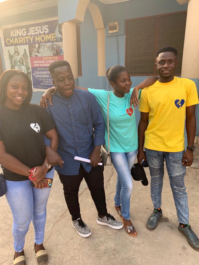Foundation volunteers outside King Jesus Charity Home